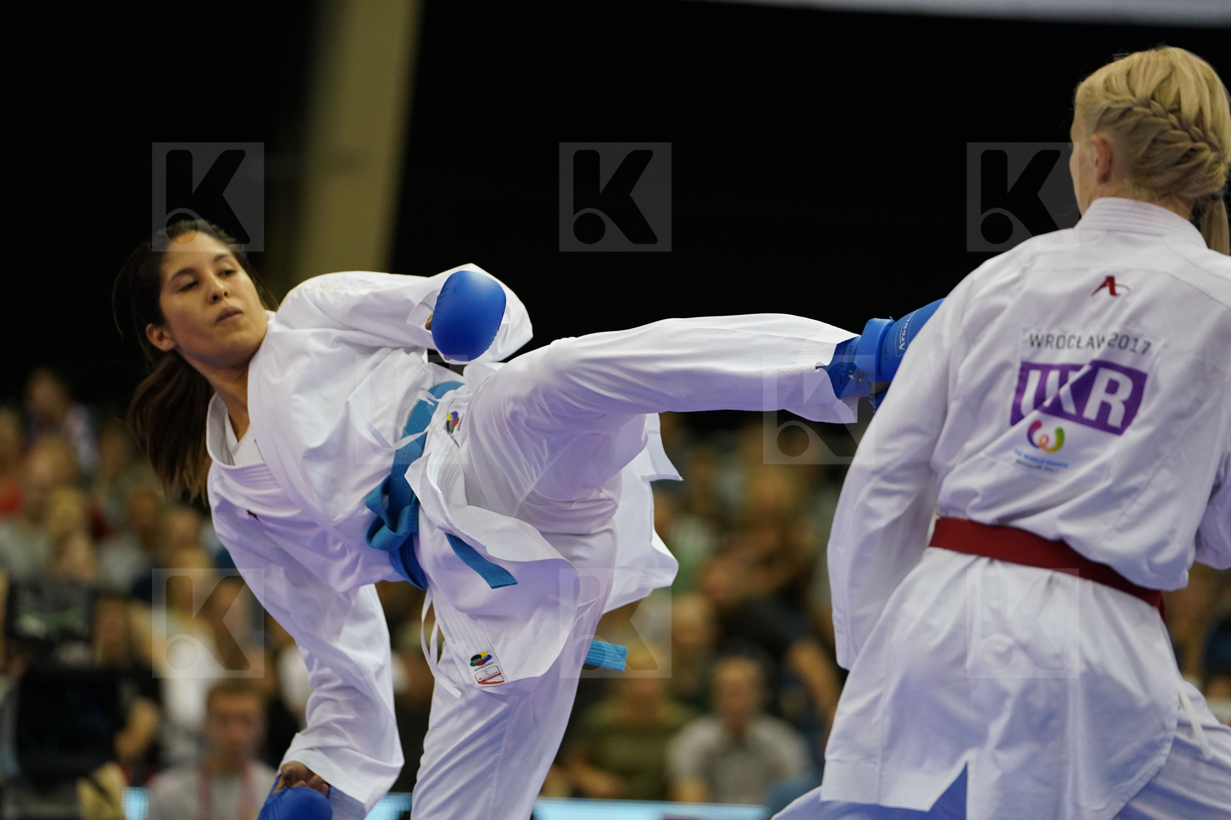 Female Kumite -61kg Gold match Grande Alexandra Peru Serogina Anita Ukraine